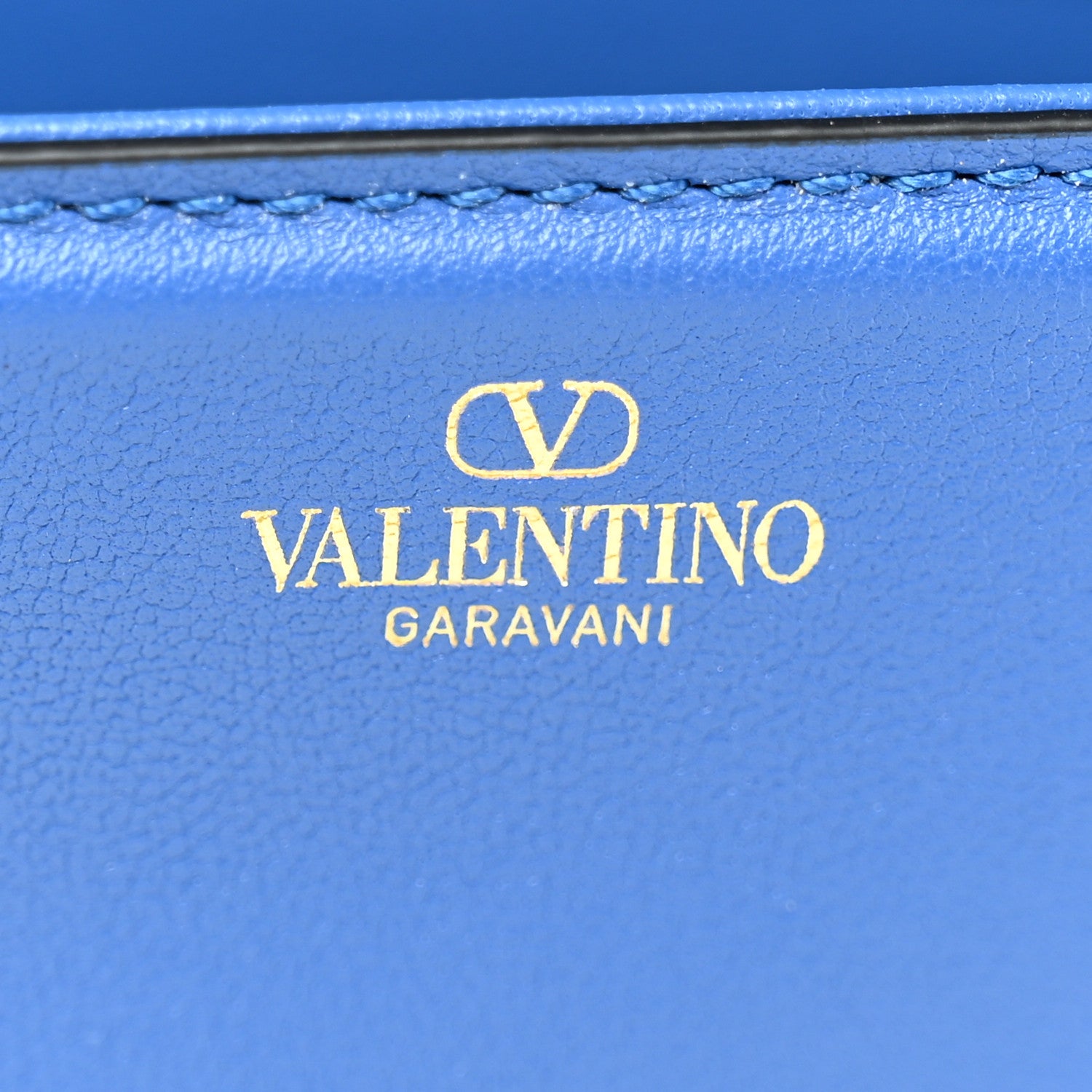 Valentino Garavani Calfskin Vlogo Loco Shoulder Bag Riverside Blue 6 of 10