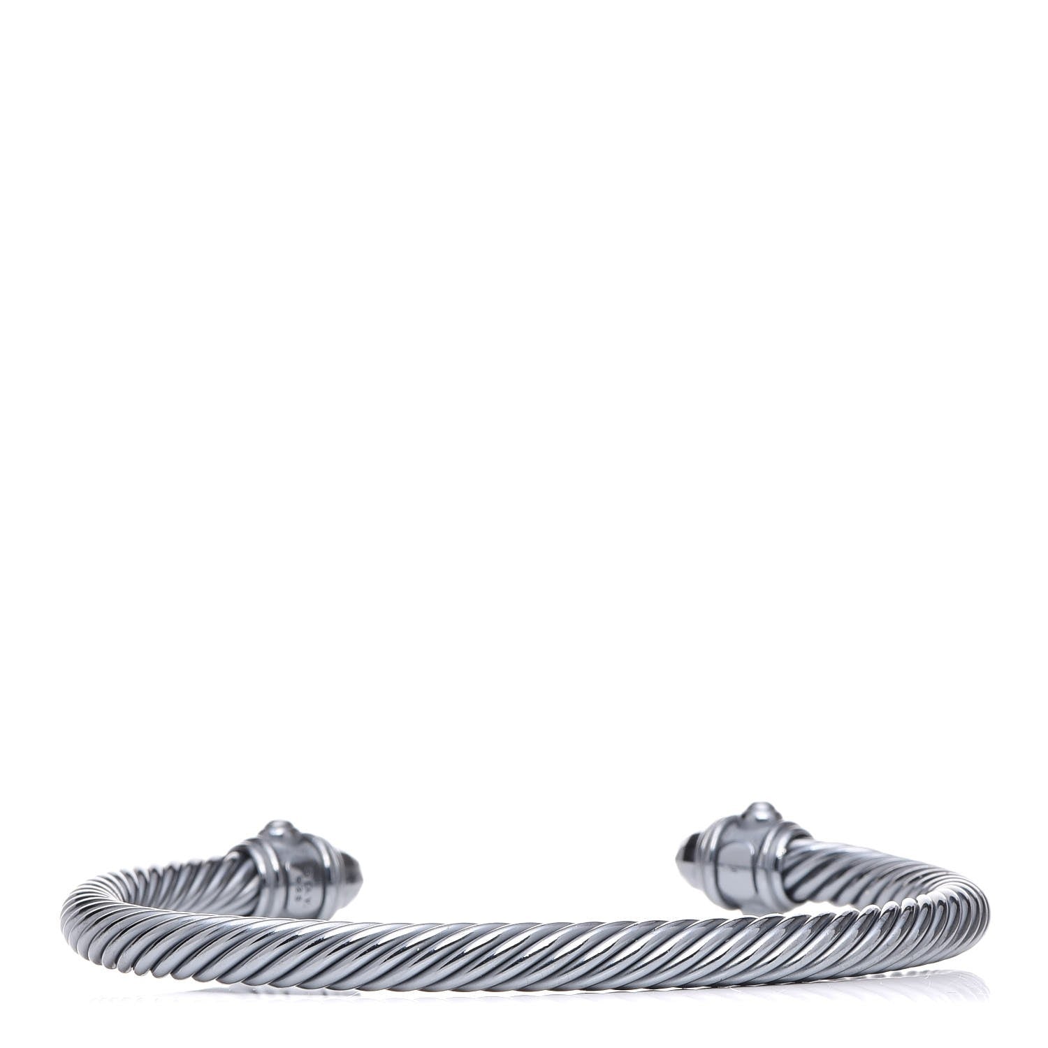 David Yurman Darkened Sterling Silver 5mm Renaissance Bracelet 3 of 6