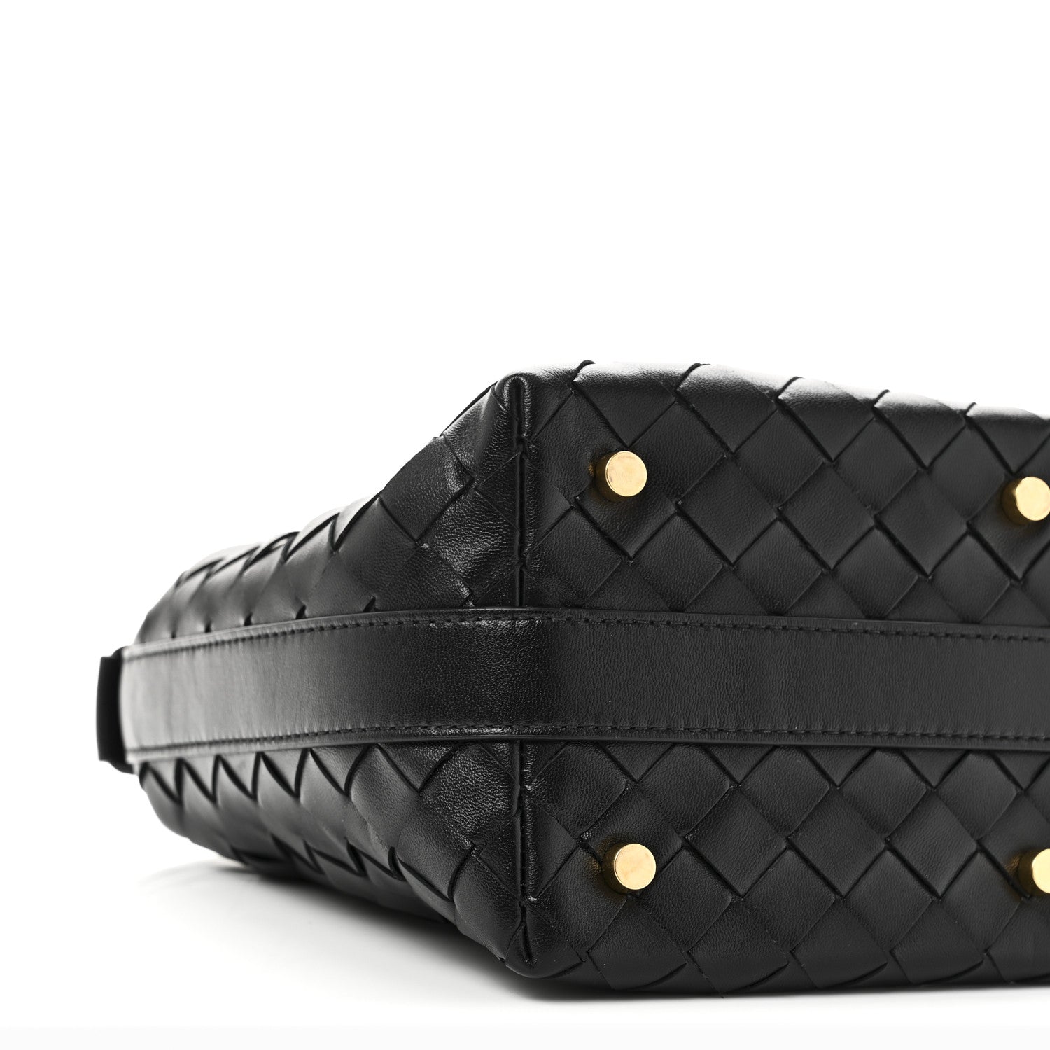 Bottega Veneta Calfskin Nappa Intrecciato Mini Wallace Black 9 of 10