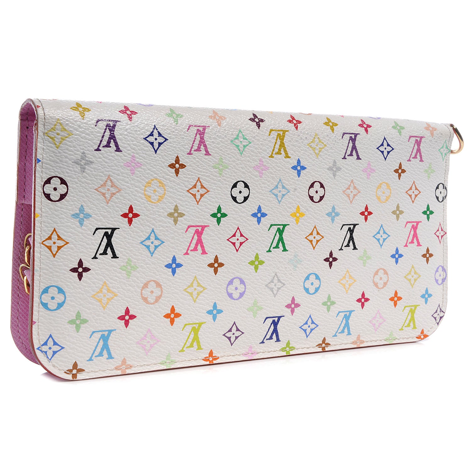 Louis Vuitton Monogram Multicolor Insolite Wallet Litchi 3 of 8