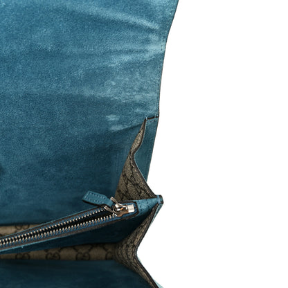 Gucci GG Supreme Monogram Angry Cat Embroidered Medium Dionysus Shoulder Bag Beige Ultramarine 11 of 12