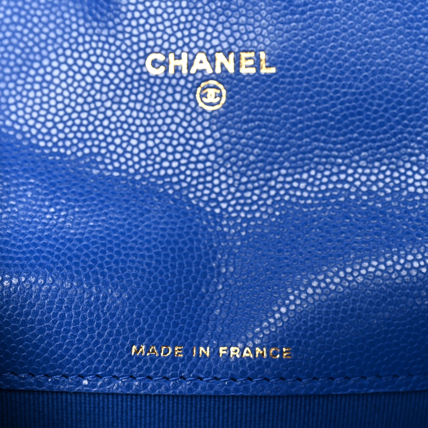 Chanel Caviar Quilted Flap Card Holder Wallet Blue 6 of 7