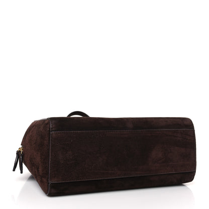 Khaite Suede Medium Maeve Bag Coffee 4 of 8
