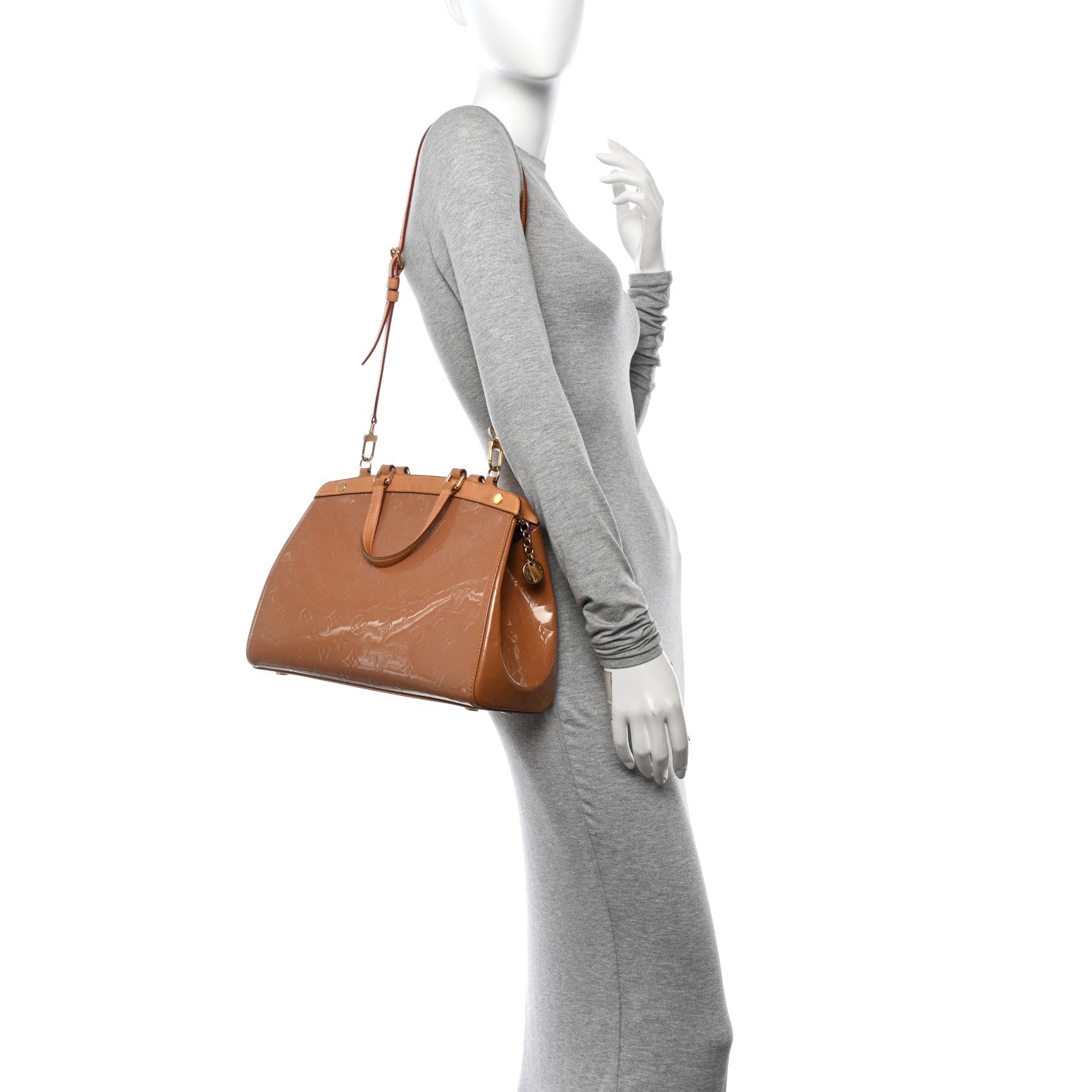 Louis Vuitton Vernis Brea MM Rose Velours 2 of 14