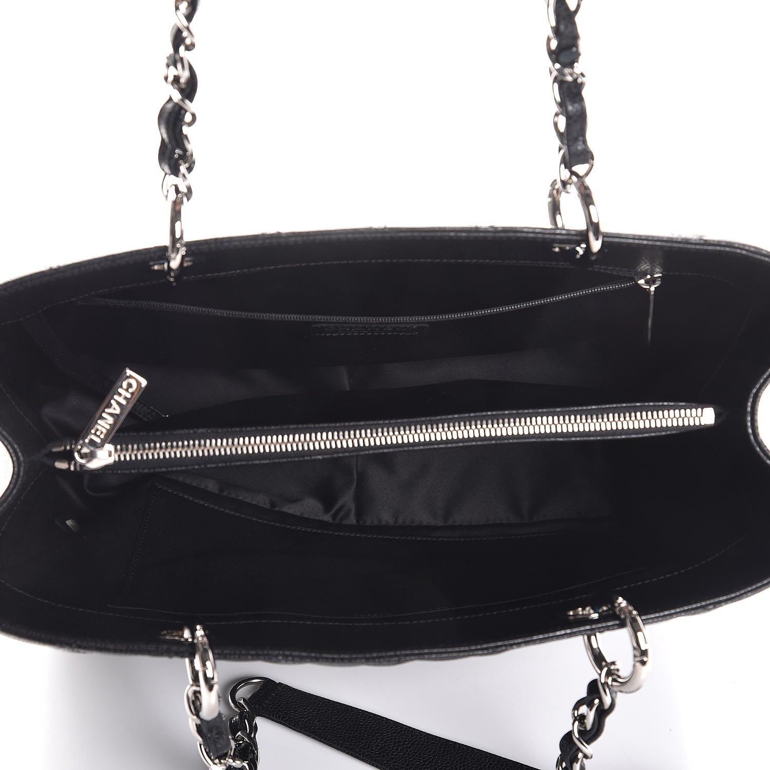 Chanel Caviar Quilted Grand Shopping Tote GST Black 5 of 7