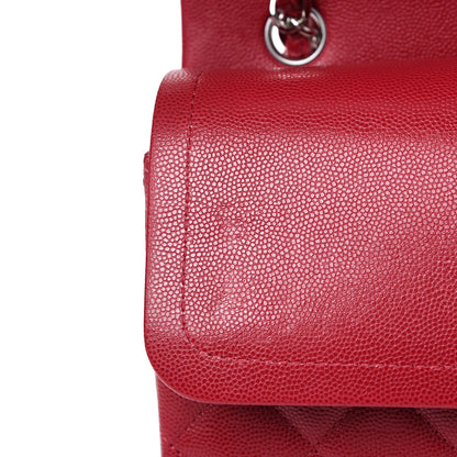 Chanel Caviar Quilted Maxi Double Flap Red 12 of 14