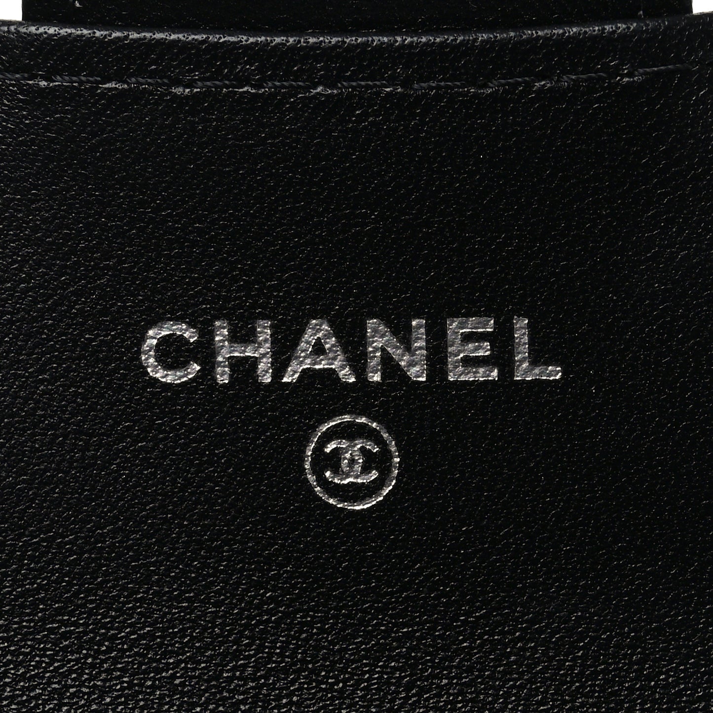 Lambskin Quilted Flap Card Holder Wallet So Black