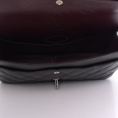 Chanel Caviar Quilted Jumbo Double Flap Black 7 of 9