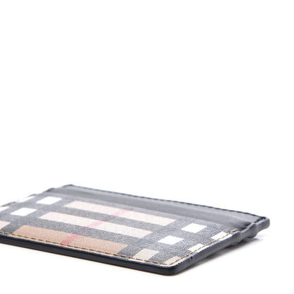Burberry Vintage Check Calfskin Card Case Black 6 of 8