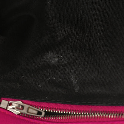 Balenciaga Nappa Calfskin Quilted Touch B Puffy Clutch Fuchsia 14 of 14