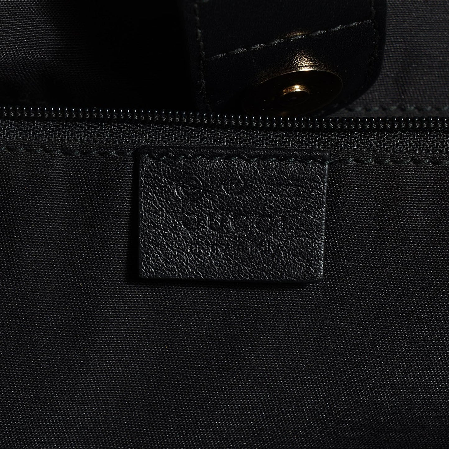 Guccissima Vitello Tender Large Sukey Tote Black
