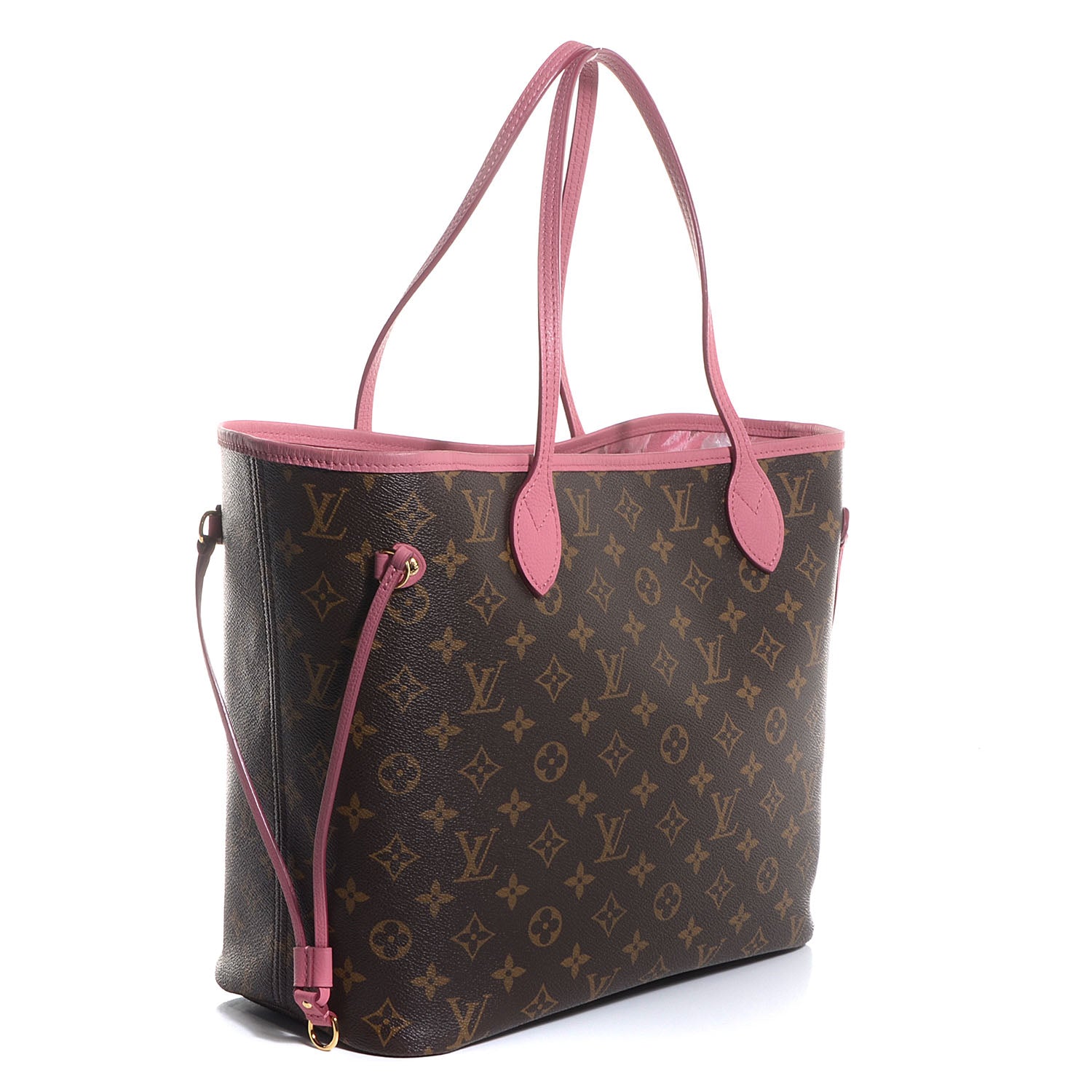 Louis Vuitton Monogram Articles de Voyage Ikat Neverfull MM Rose Velours 3 of 7