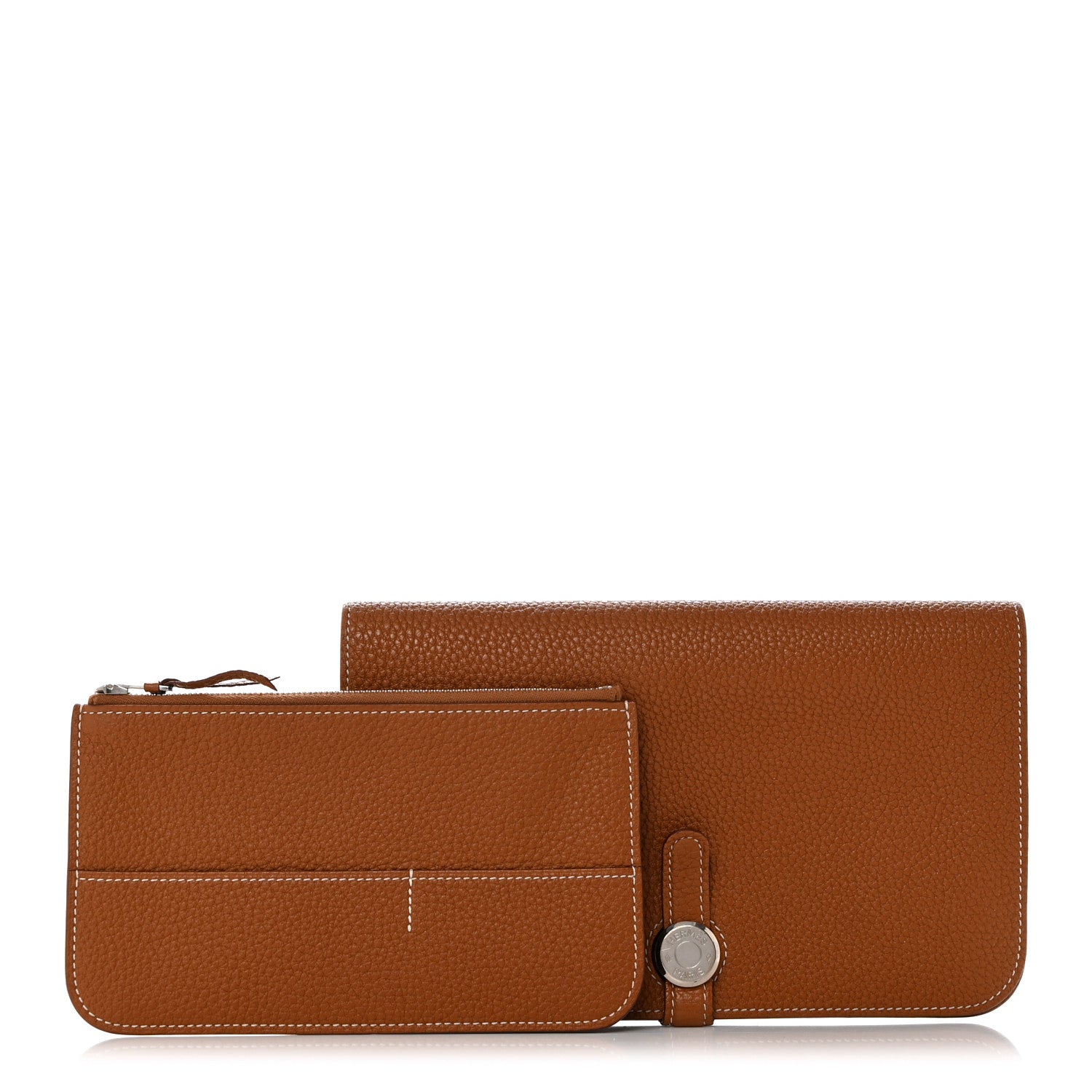 Hermes Togo Dogon Duo Wallet Gold 1 of 10