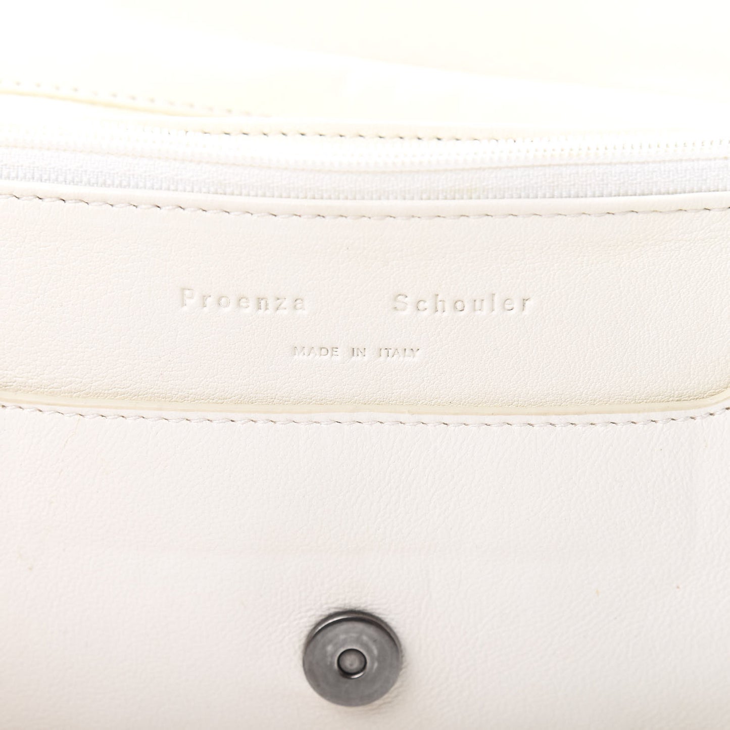 Lambskin Fringe PS1 Chain Wallet White
