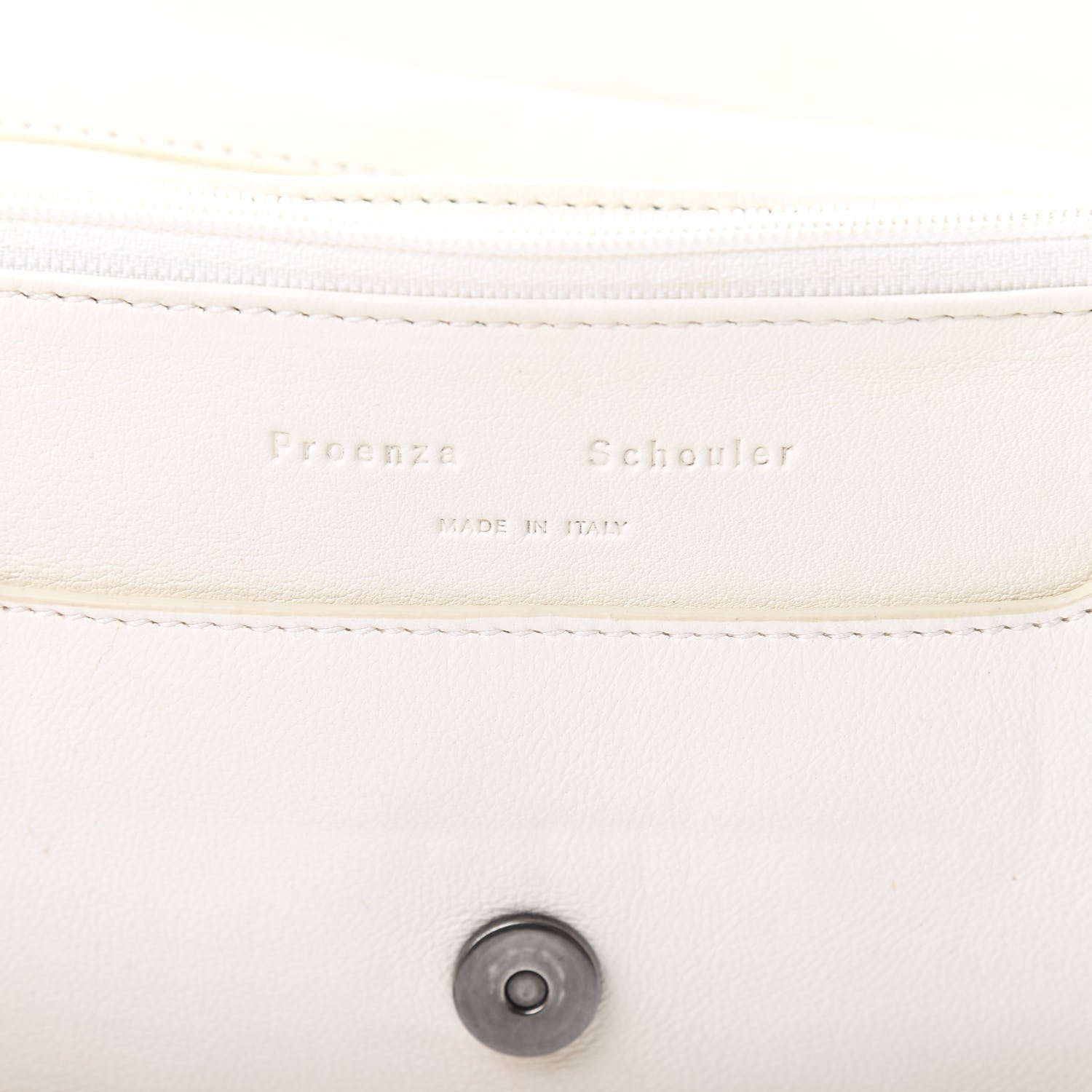 Proenza Schouler Lambskin Fringe PS1 Chain Wallet White 6 of 14