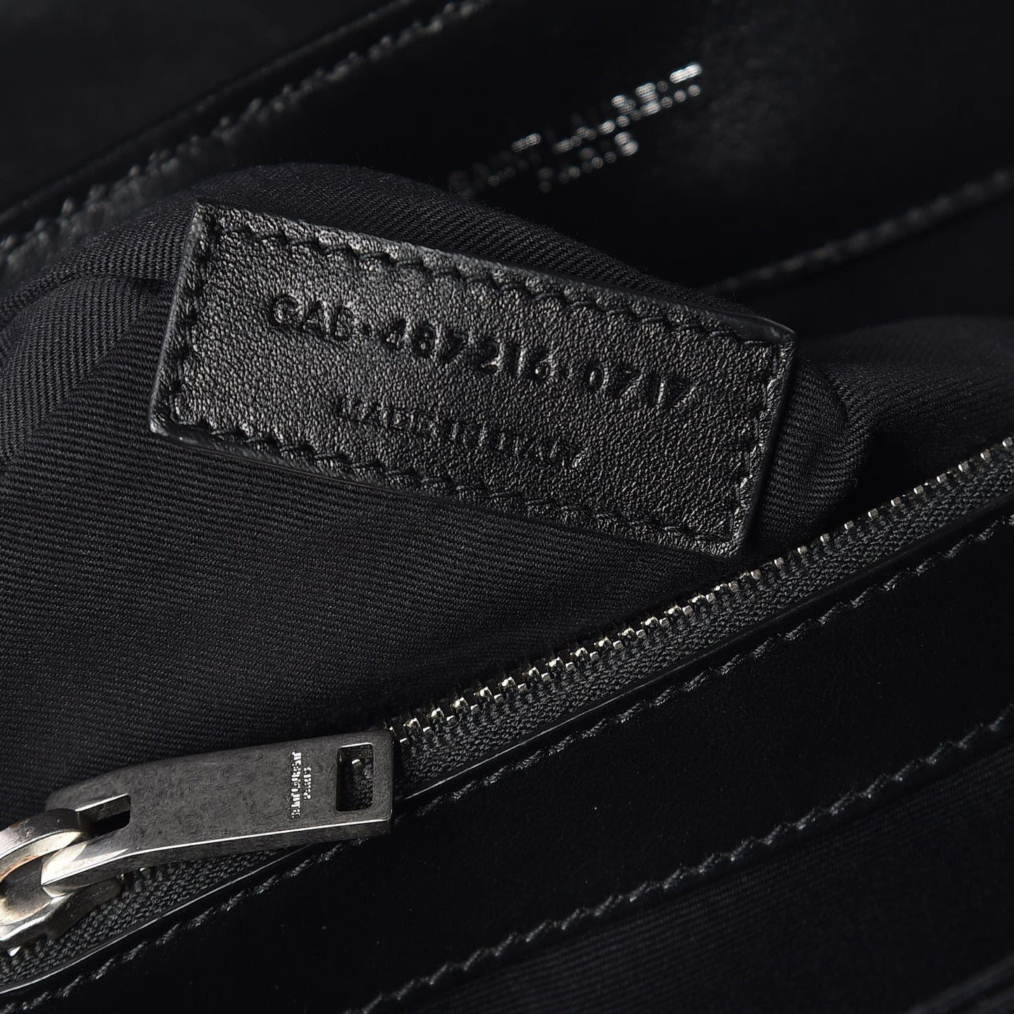 Calfskin Y Quilted Monogram Medium Loulou Chain Satchel Black