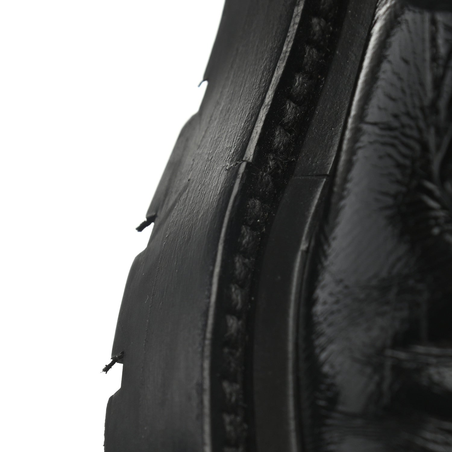 Chanel Shiny Calfskin Quilted Lace Up Combat Boots 35 Black 9 of 12