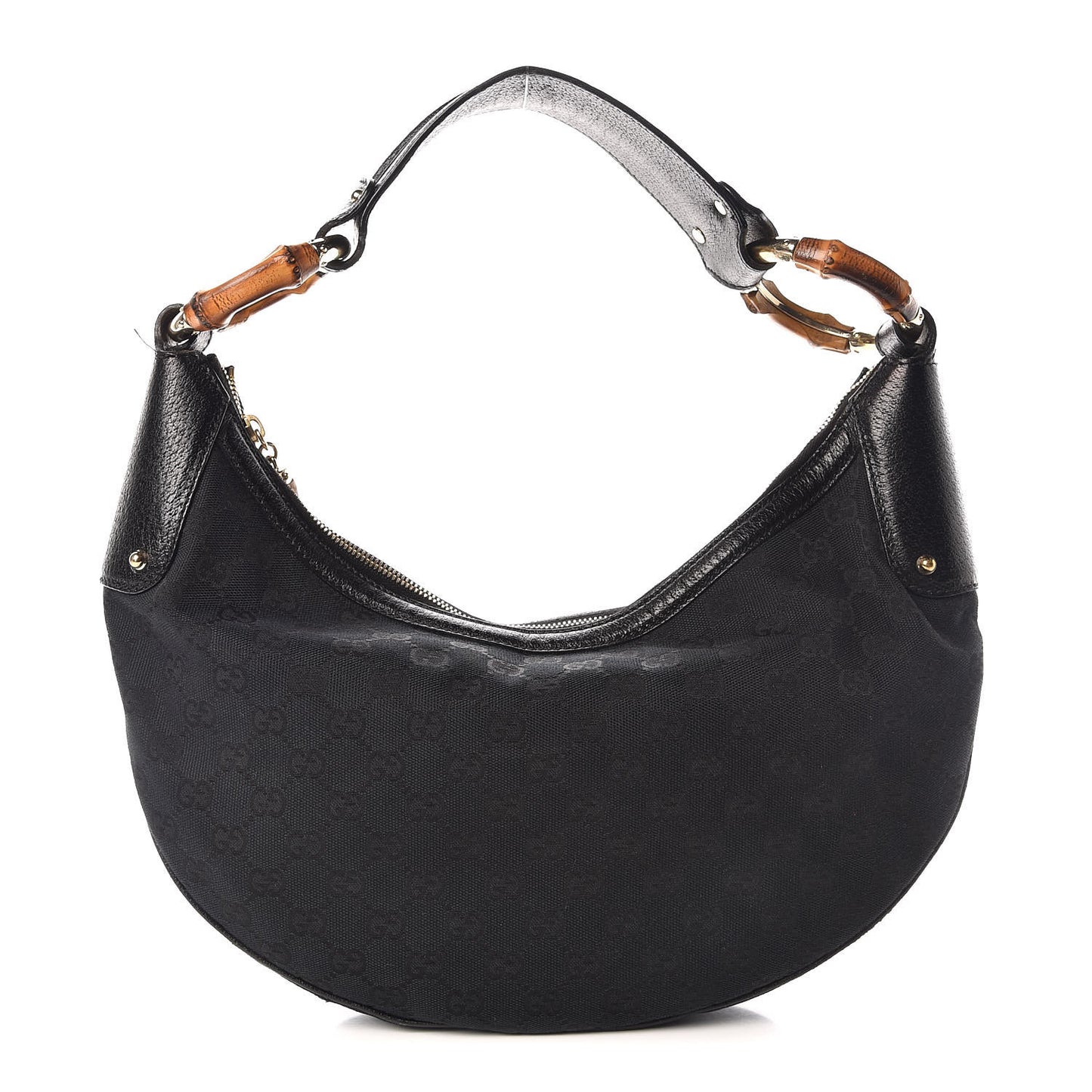 Monogram Bamboo Ring Hobo Black