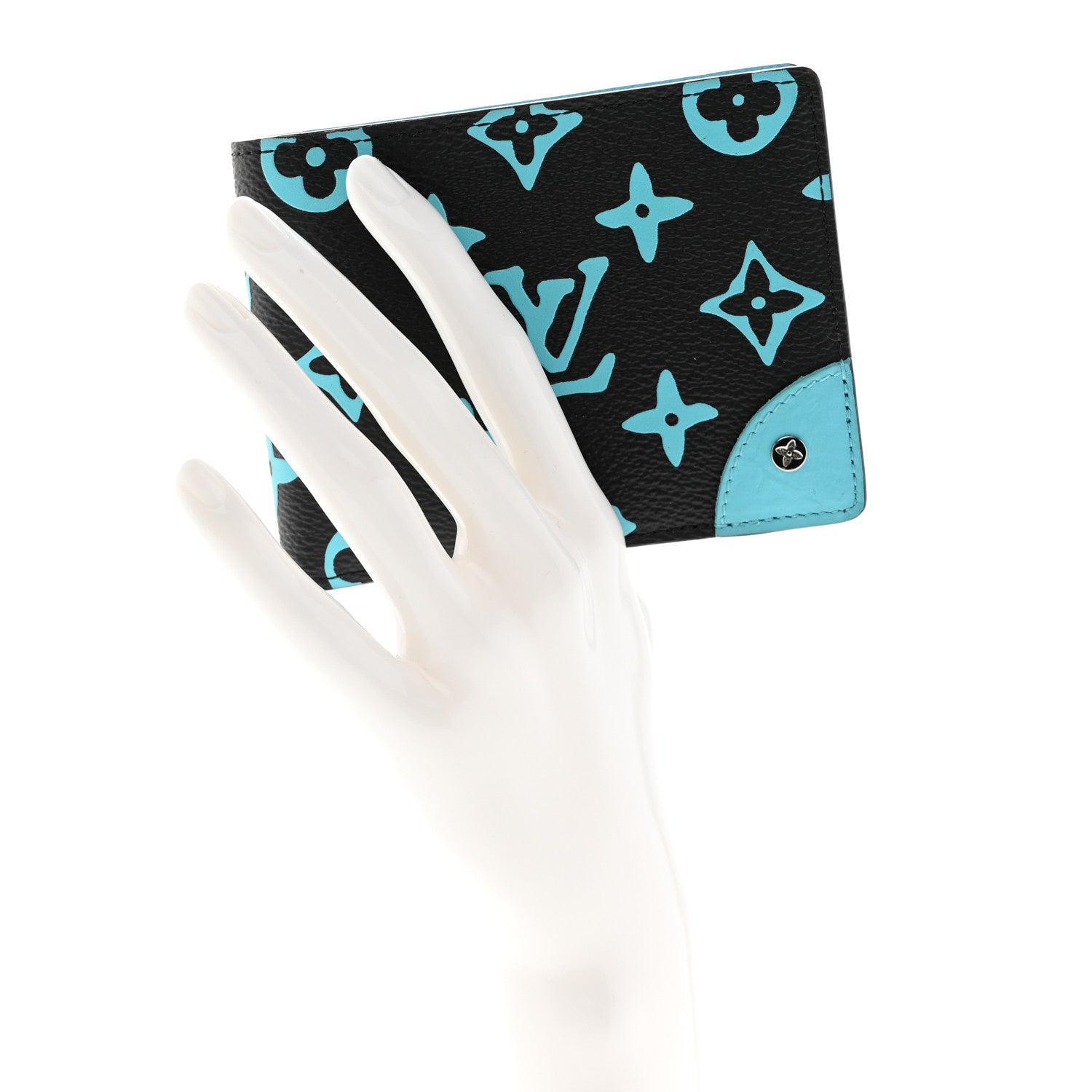 Louis Vuitton Monogram Playground Slender Wallet Black 2 of 6