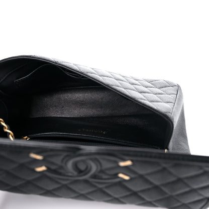Chanel Caviar Quilted Medium CC Filigree Flap Black 5 of 11