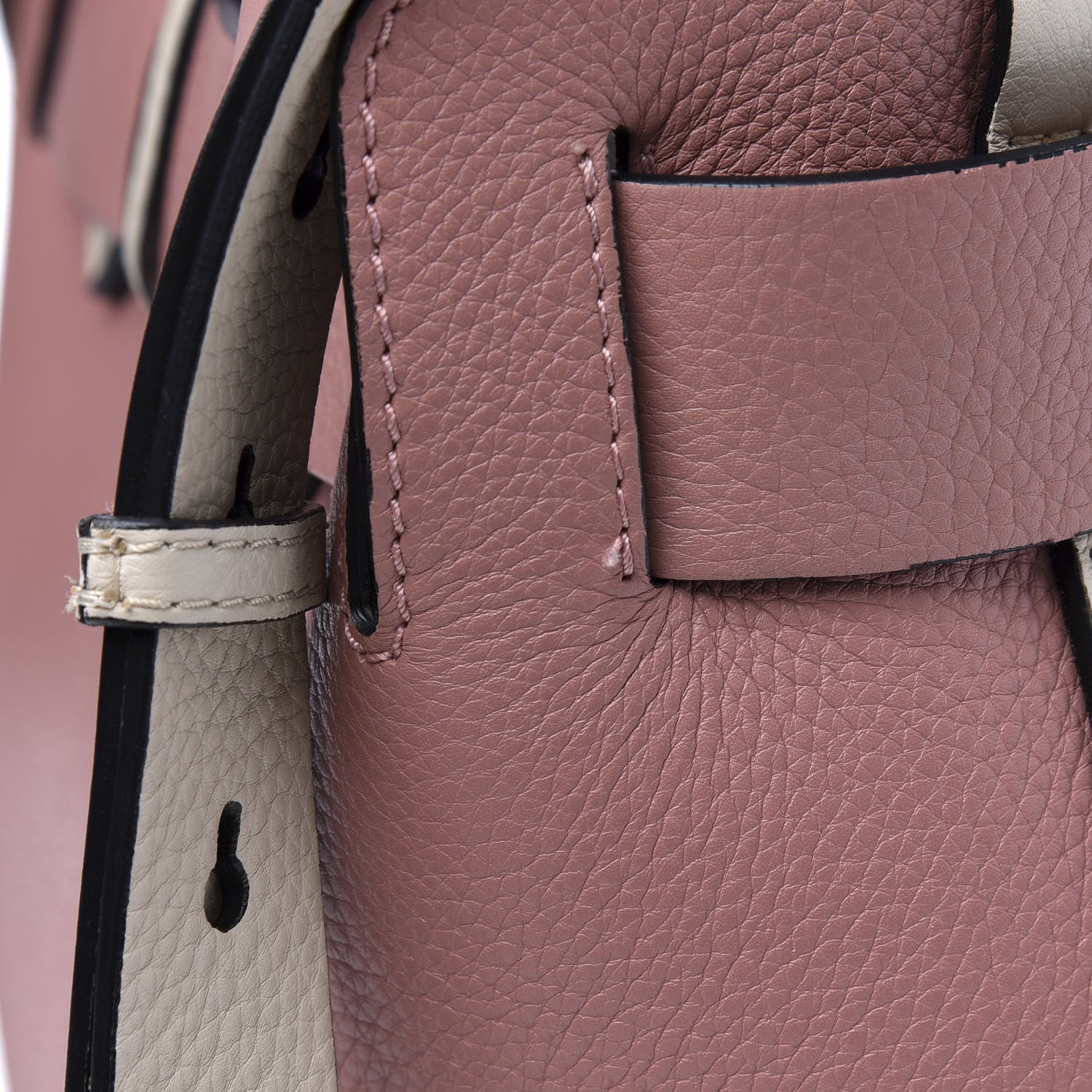 Burberry Soft Grain Calfskin Small Belt Bag Limestone Dusty Rose 9 of 10