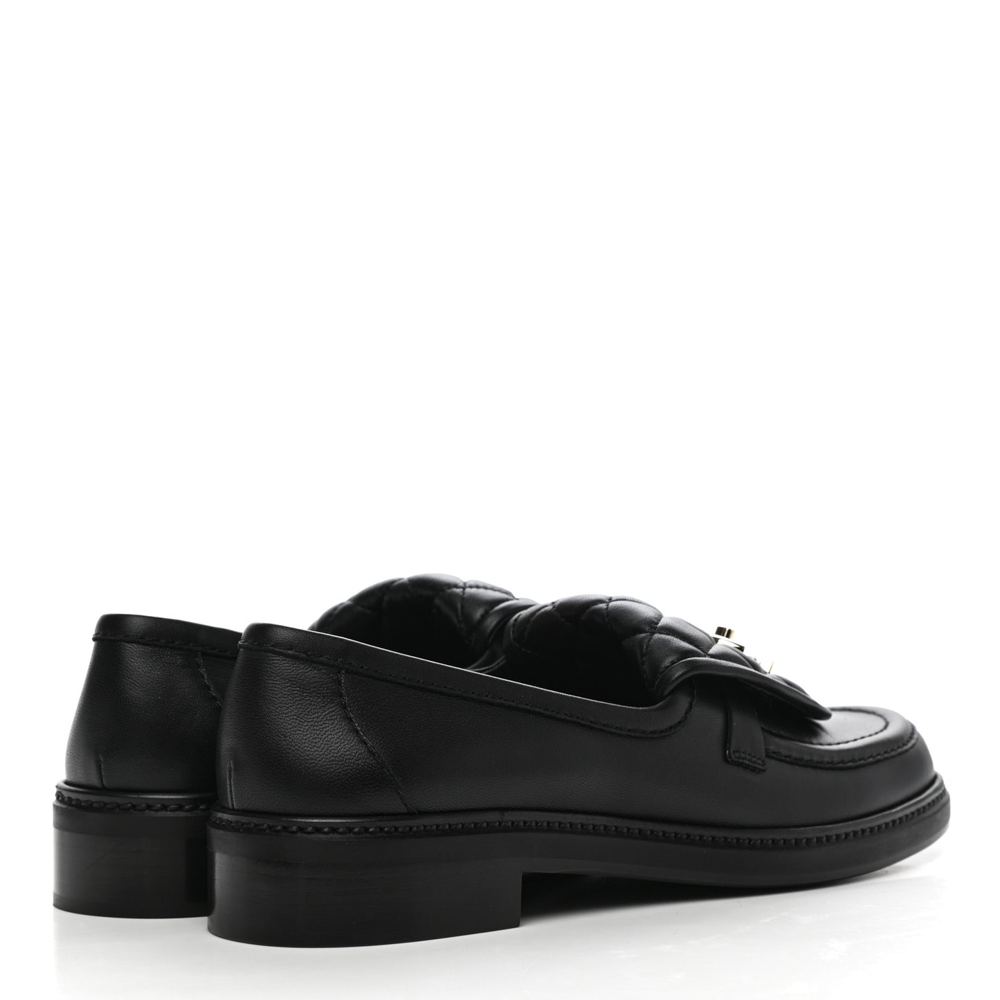 Lambskin Quilted CC Turnlock Loafers 39.5 Black