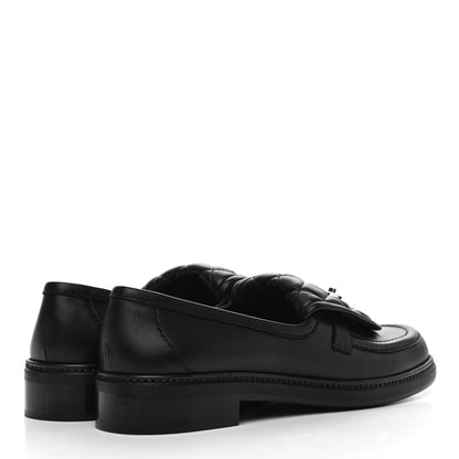 Chanel Lambskin Quilted CC Turnlock Loafers 39.5 Black 4 of 9