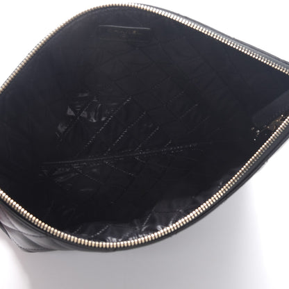 Chanel Lambskin Quilted Medium Casino Beauty CC Cosmetic Case Black 5 of 8