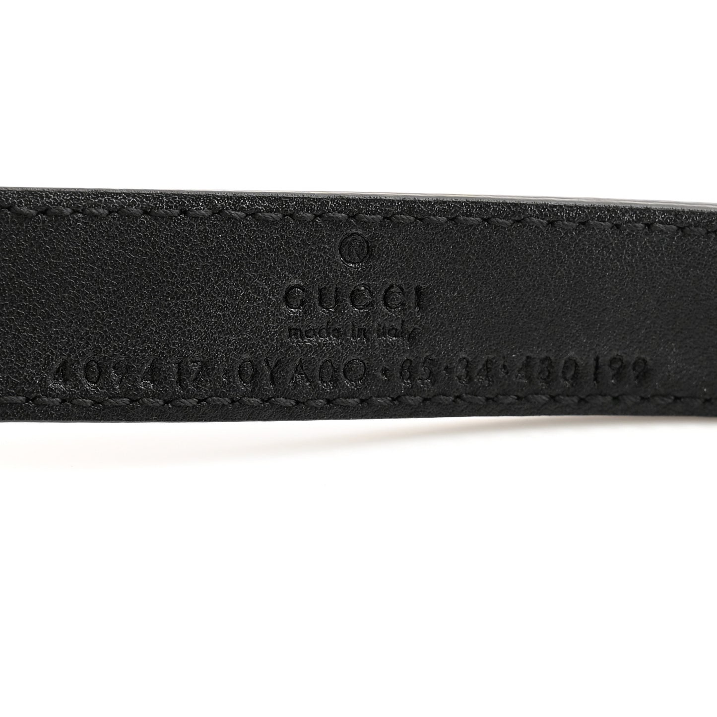 Calfskin Double G 20mm Belt 85 34 Black