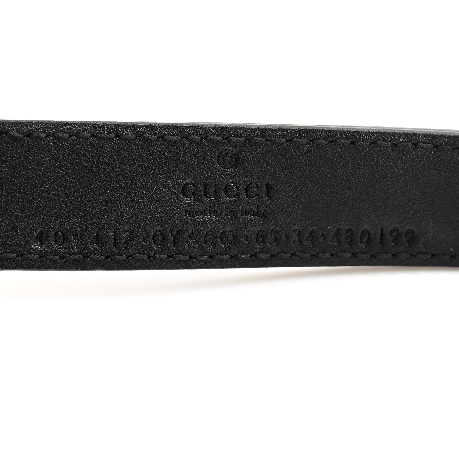Gucci Calfskin Double G 20mm Belt 85 34 Black 5 of 8