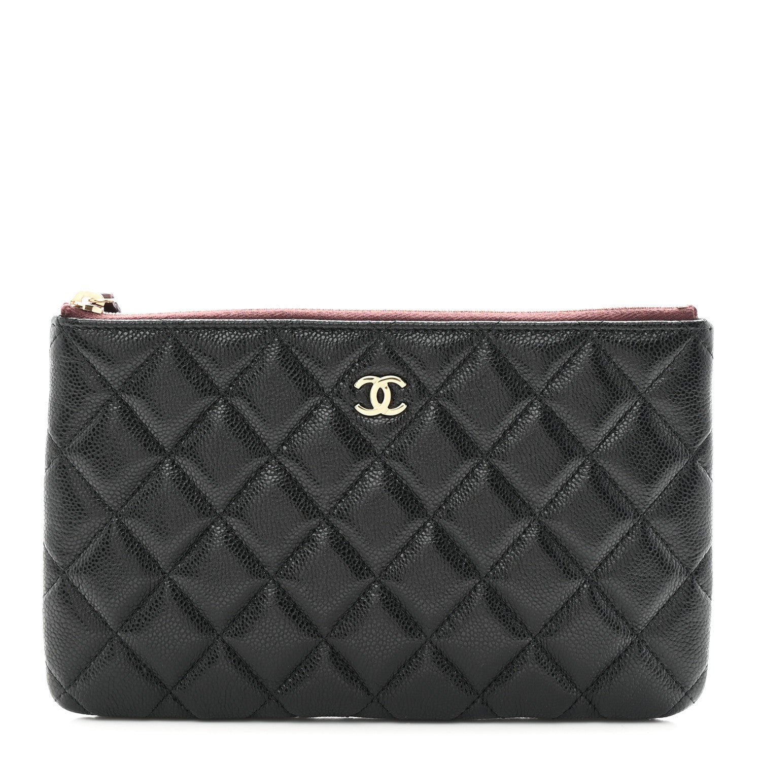 Chanel Caviar Quilted Small Zipped Pouch Black 1 of 8