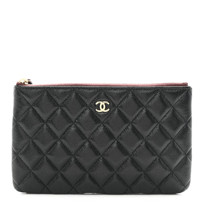 Chanel Caviar Quilted Small Zipped Pouch Black 1 of 8