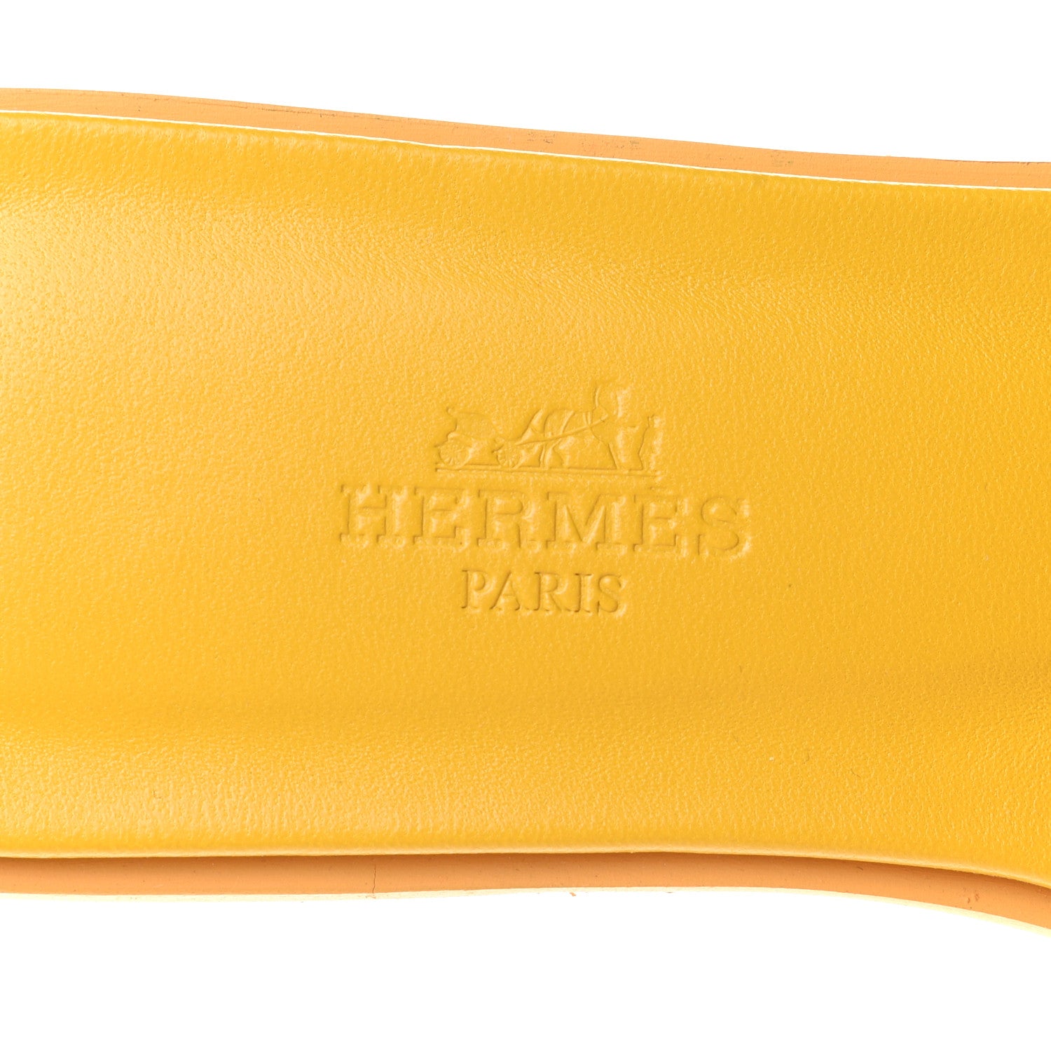 Hermes Epsom Oran Sandals 36 Jaune Sable 7 of 9