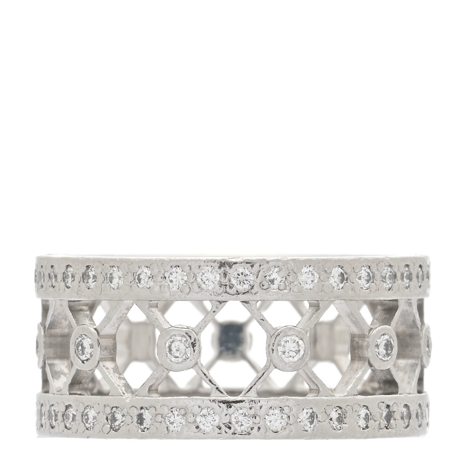 Tiffany Platinum Diamond Voile Ring 47 4 6 of 10