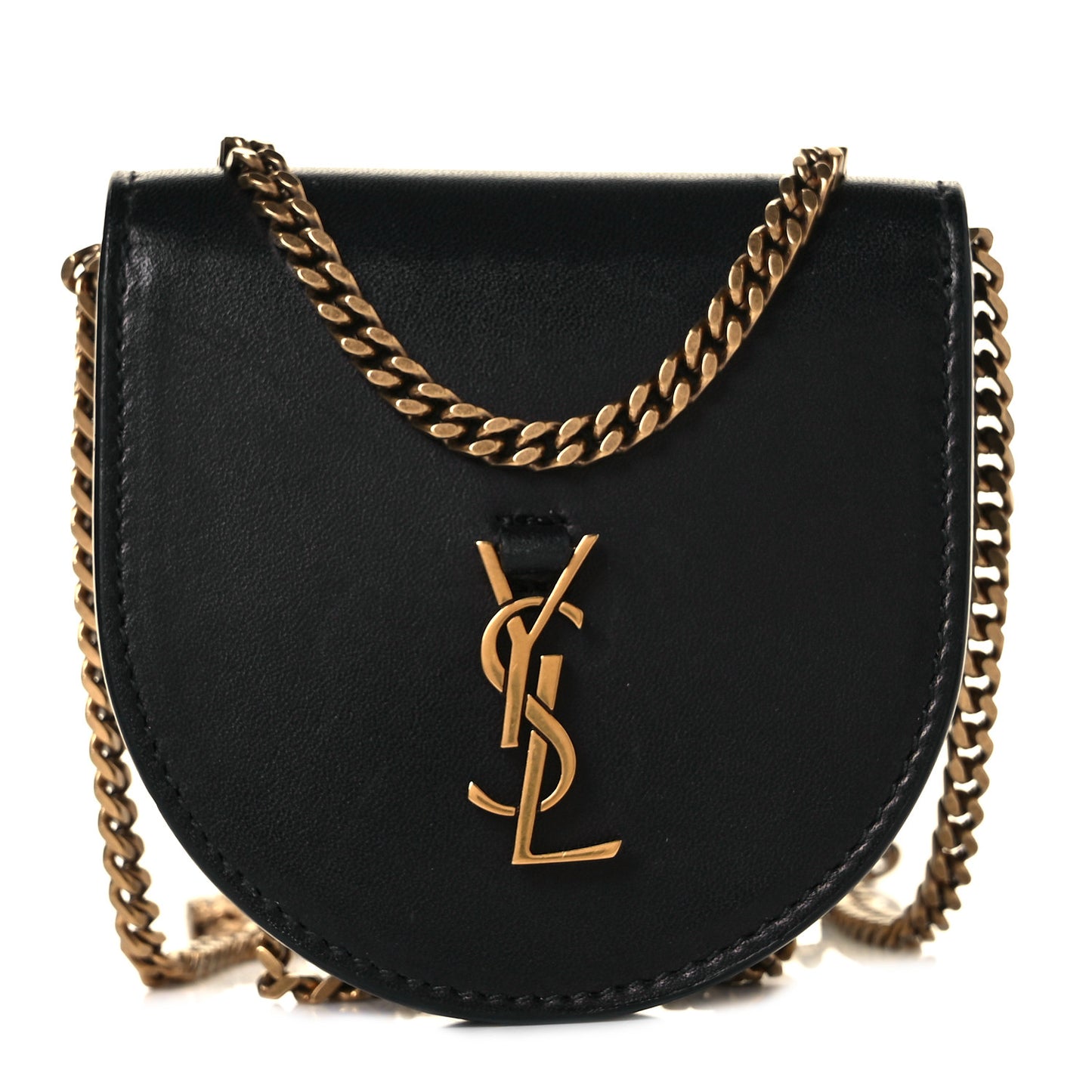 Calfskin Monogram Baby Kaia Crossbody Bag Black