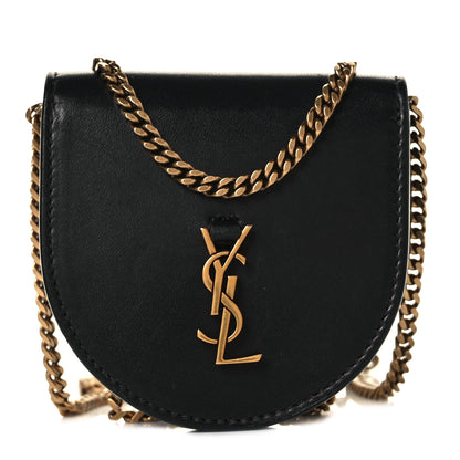 Saint Laurent Calfskin Monogram Baby Kaia Crossbody Bag Black 1 of 8