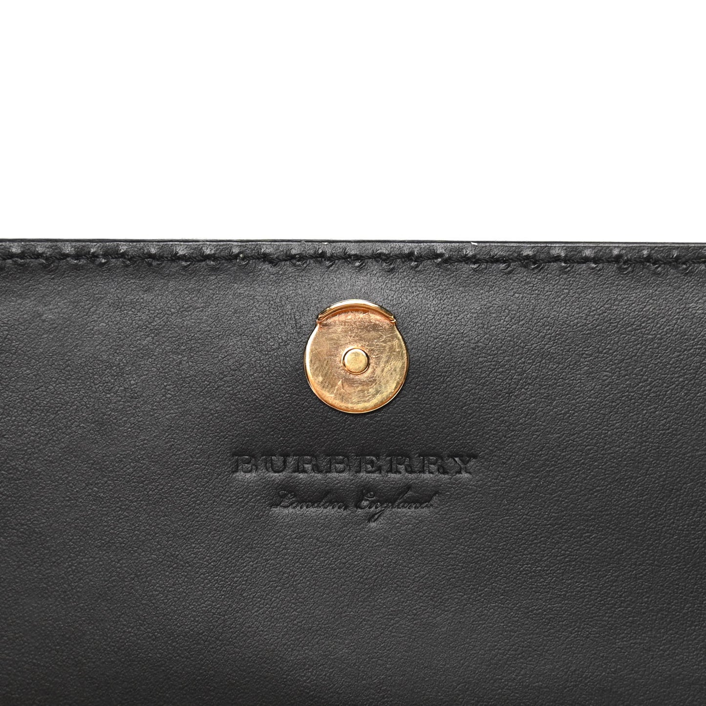Derby Calfskin House Check Wallet On Chain Black
