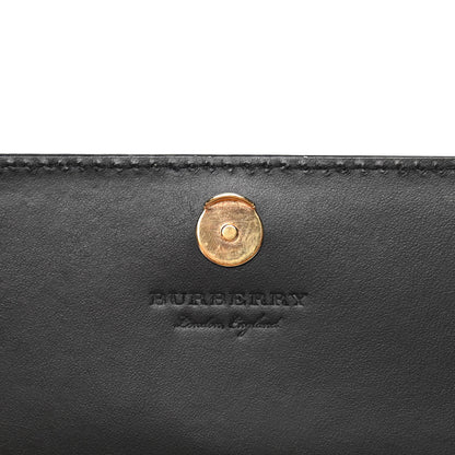 Burberry Derby Calfskin House Check Wallet On Chain Black 6 of 9