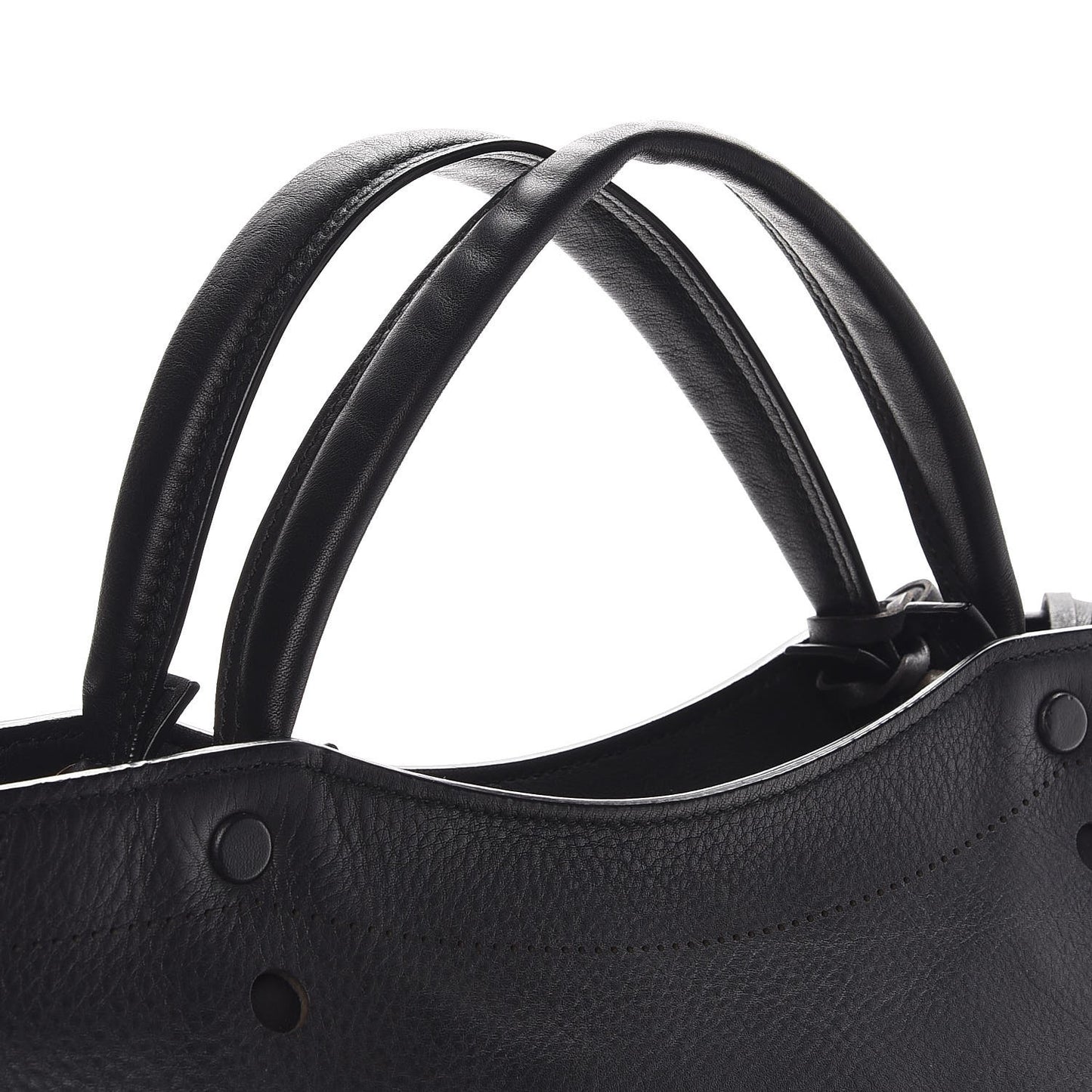 Veau Soyeux Perforated Blackout Hardware City Black