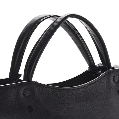 Balenciaga Veau Soyeux Perforated Blackout Hardware City Black 9 of 9