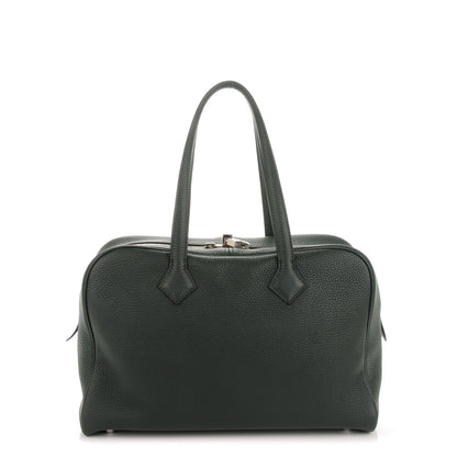 Hermes Taurillon Clemence Victoria II 35 Vert Fonce 1 of 8