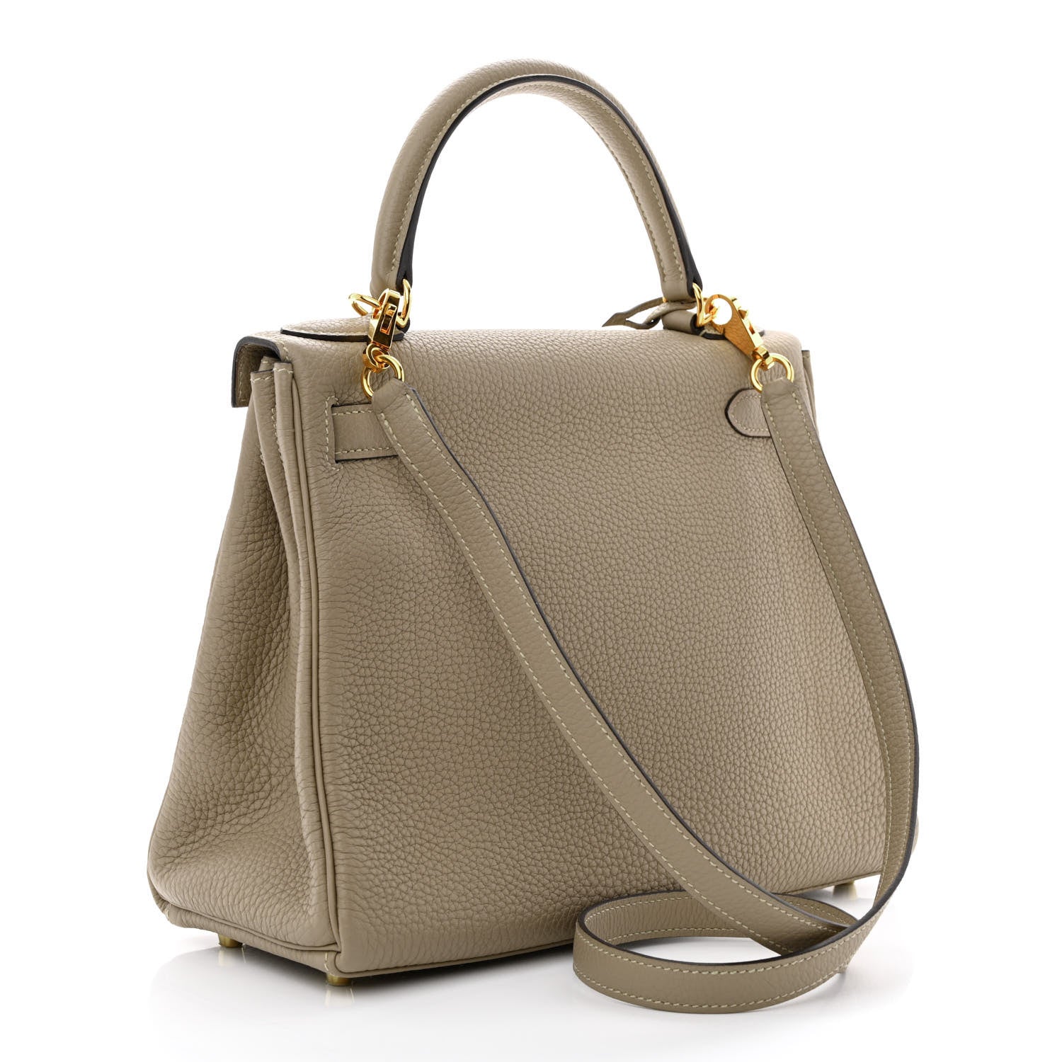 Hermes Togo Kelly Retourne 28 Gris Tourterelle 3 of 11