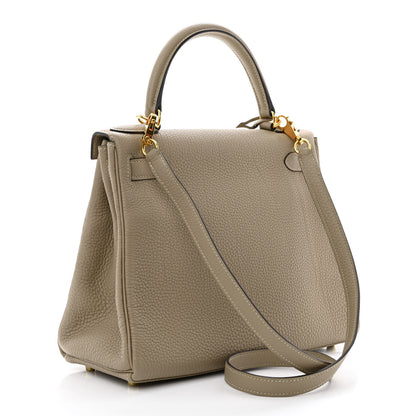 Hermes Togo Kelly Retourne 28 Gris Tourterelle 3 of 11