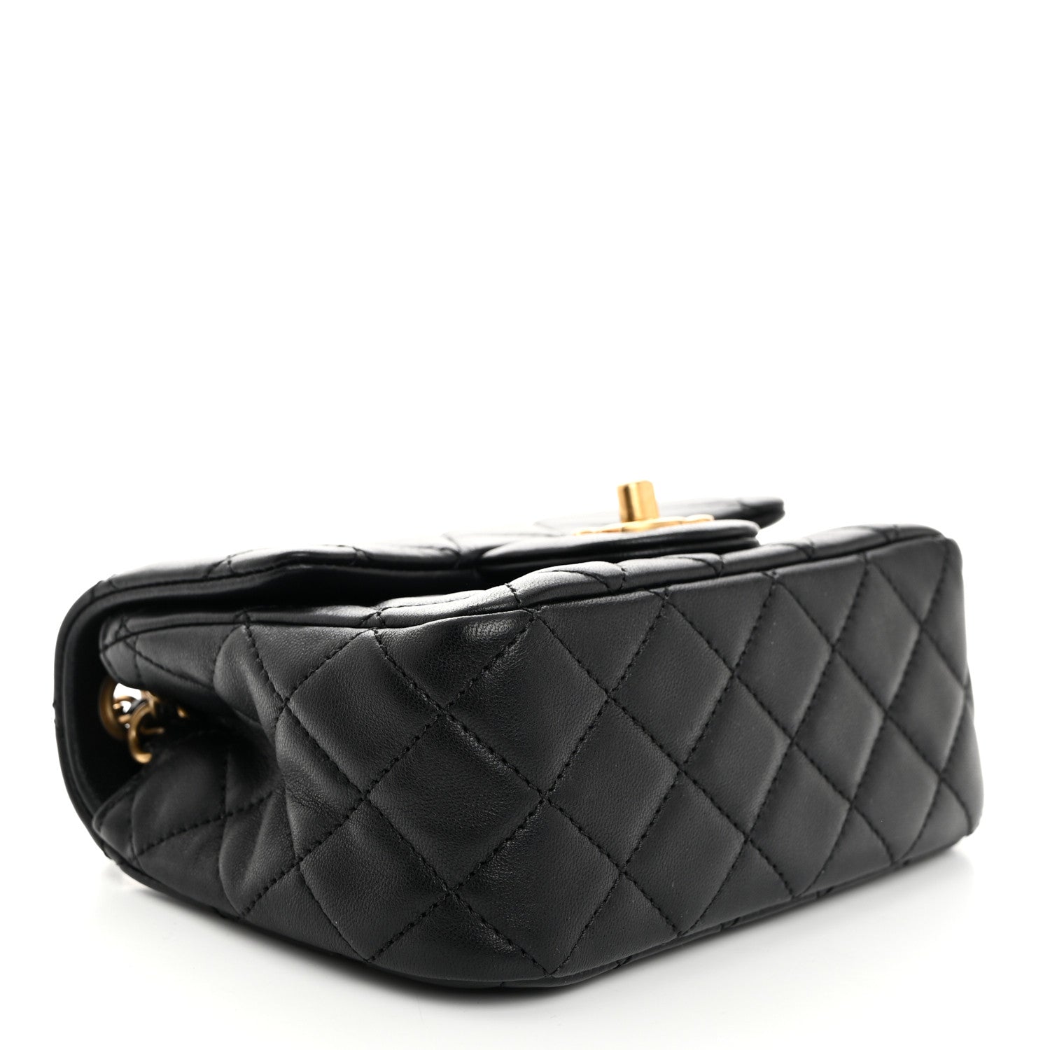 Chanel Lambskin Quilted Mini Pearl Crush Flap Black 4 of 11