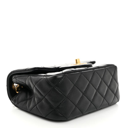 Chanel Lambskin Quilted Mini Pearl Crush Flap Black 4 of 11
