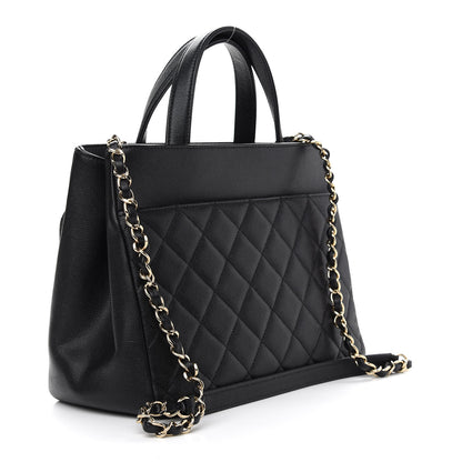 Chanel Caviar Quilted Small Business Affinity Shopping Bag Black 3 of 10