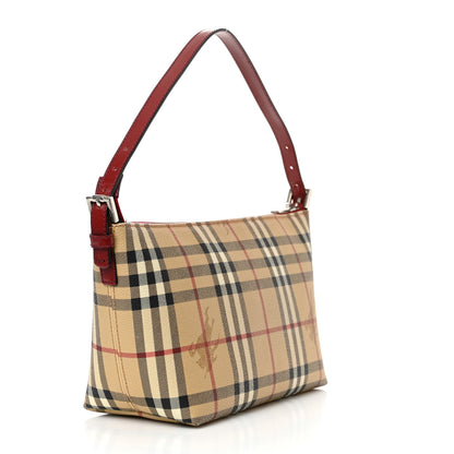 Burberry Haymarket Check Small Bag Red 3 of 11