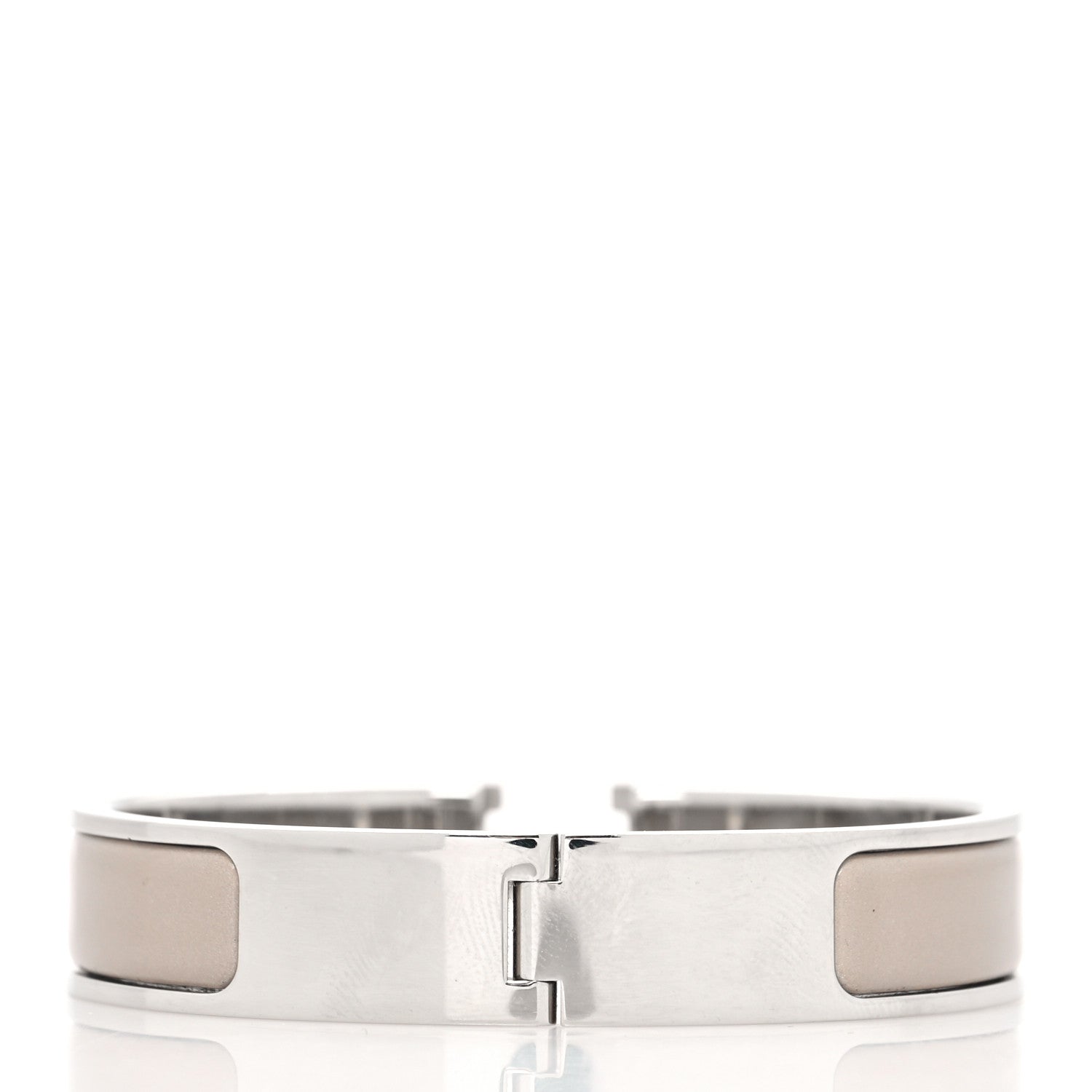 Hermes Enamel Narrow Clic Clac H Bracelet PM Marron Glace 3 of 5