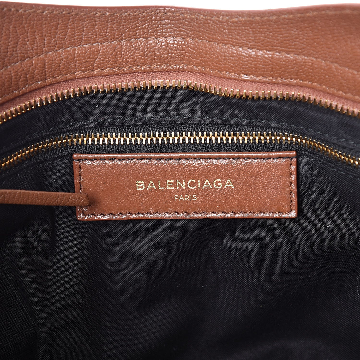 Balenciaga Chevre Gold Metallic Edge Hardware City Marron Terracotta 6 of 15