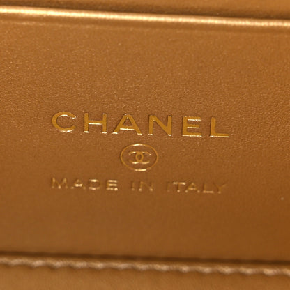 Chanel Lambskin Quilted Small Pearl Crush Vanity Case With Chain Fuchsia 6 of 11